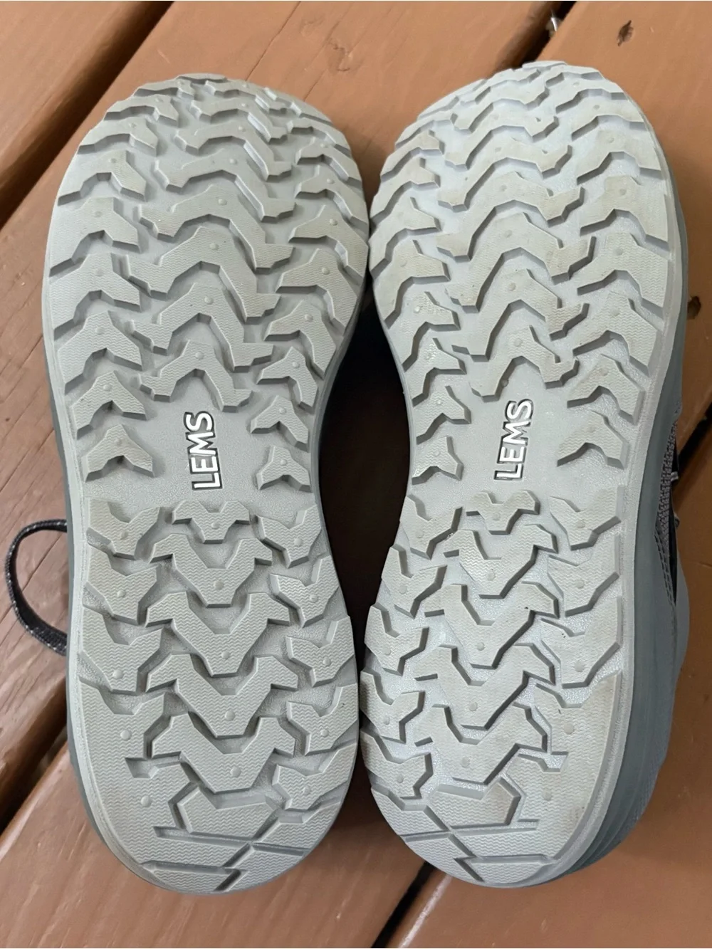 Lems Mesa Men's Size 11.5 Grey Trail Running Hiking Shoes Minimalist Barefoot